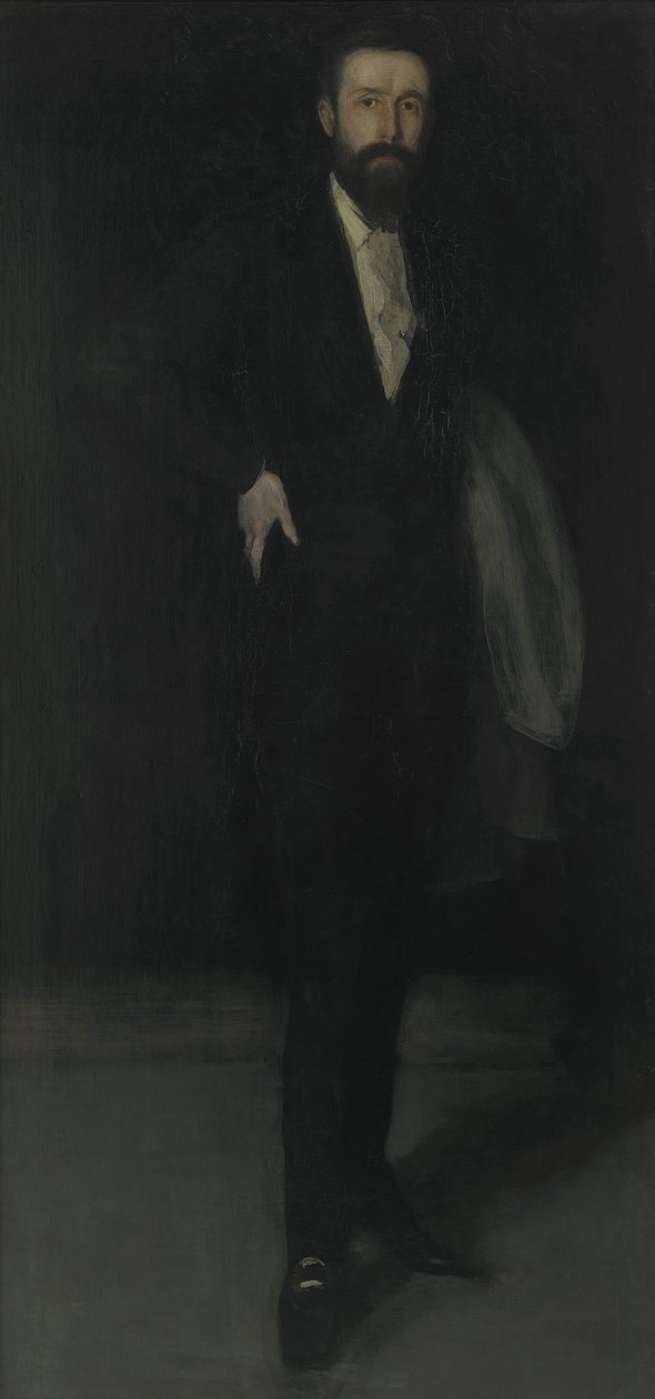 Arrangement i sort- Portræt af F. R. Leyland af James Abbott McNeill Whistler