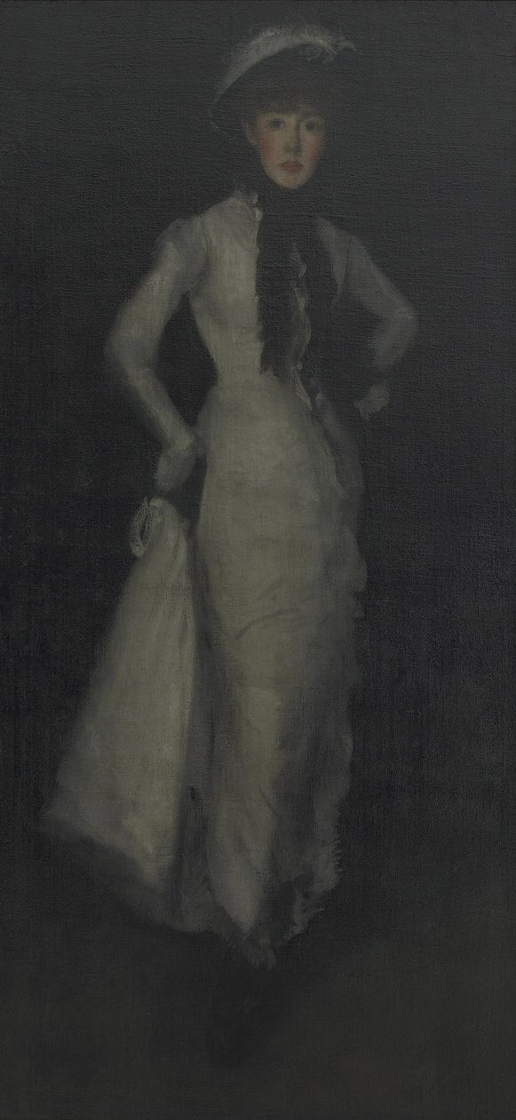 Arrangement i hvid og sort af James Abbott McNeill Whistler