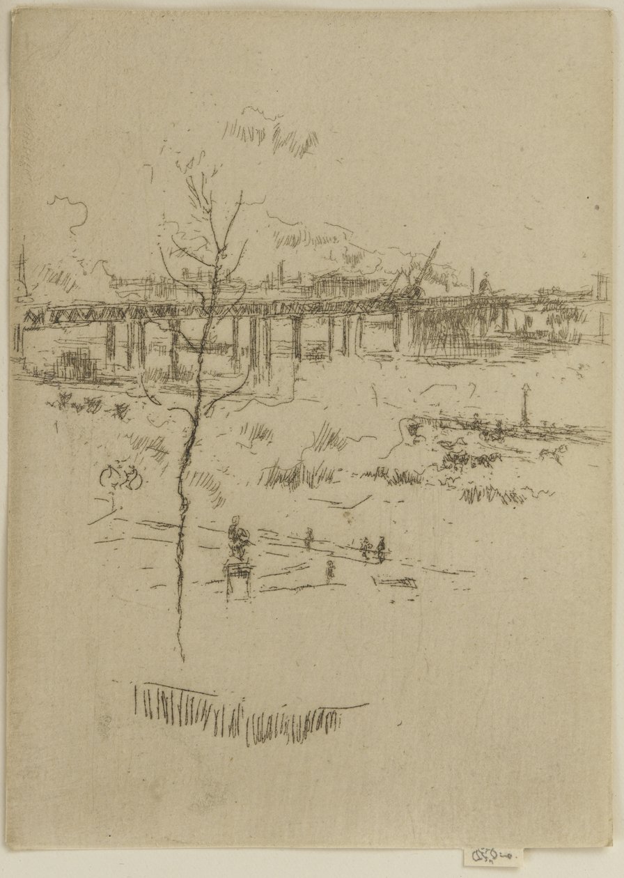 Charing Cross Railway Bridge, ca. 1887 (radering på papir) af James Abbott McNeill Whistler