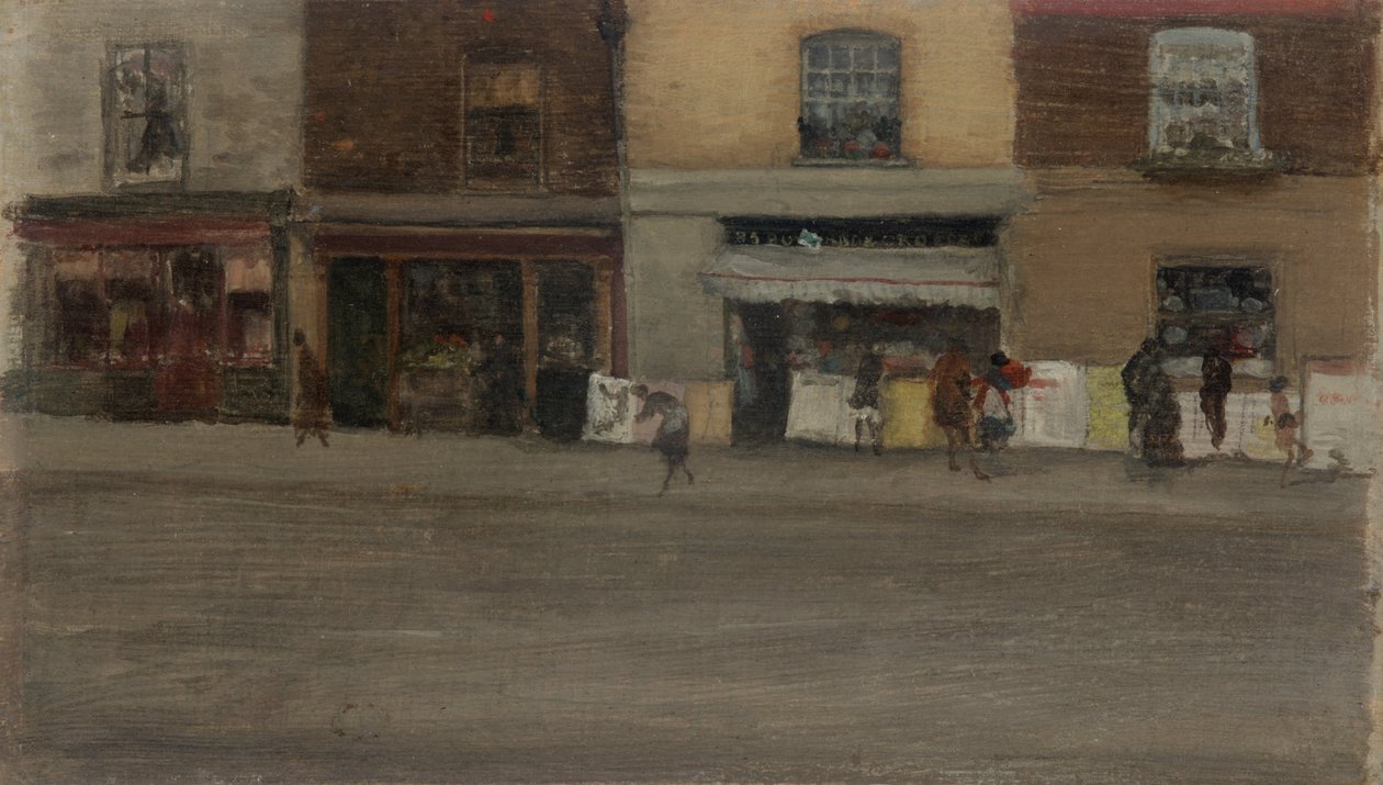 Chelsea butikker af James Abbott McNeill Whistler