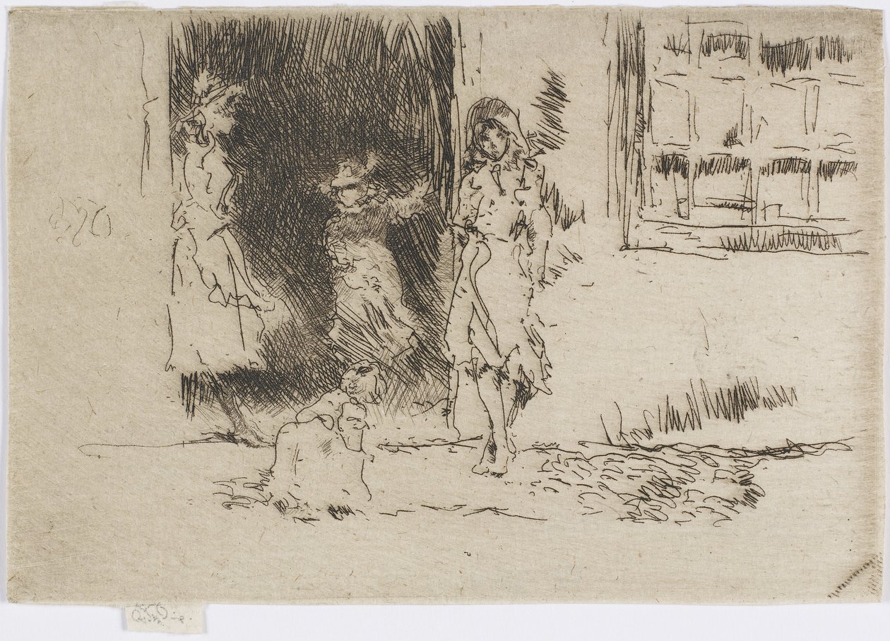 Cottage Door, ca. 1884-86 (radering på papir) af James Abbott McNeill Whistler