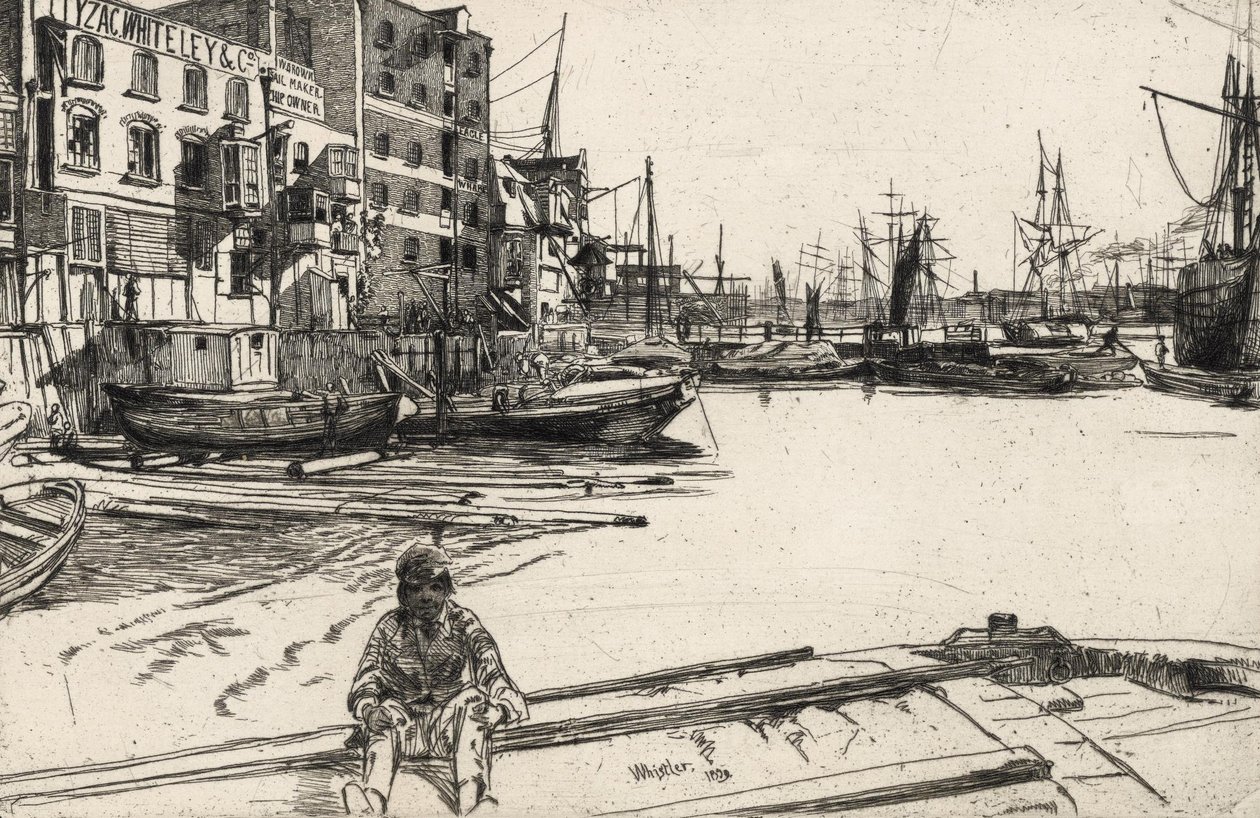 Eagle Wharf af James Abbott McNeill Whistler