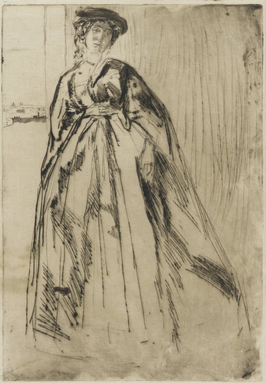 Finette, 1859 (tørpunkt på papir) (se også 324643, 324644) af James Abbott McNeill Whistler