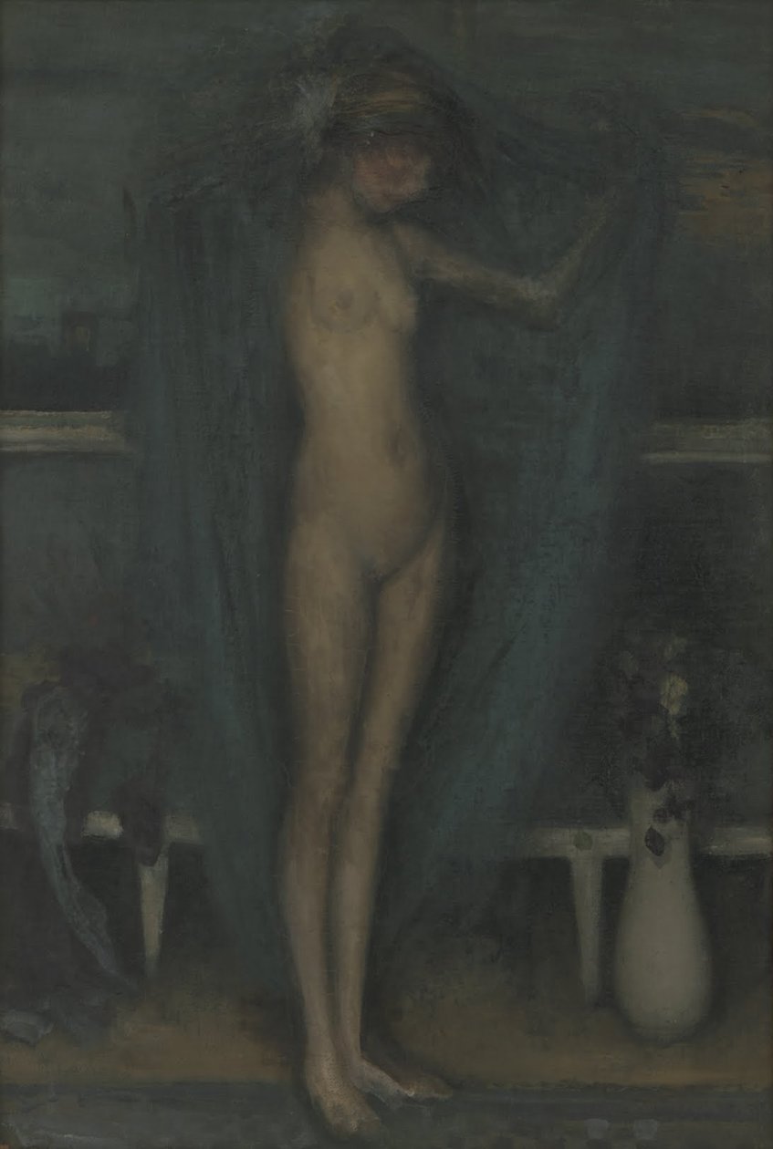 Harmoni i blå og guld- Den lille blå pige af James Abbott McNeill Whistler