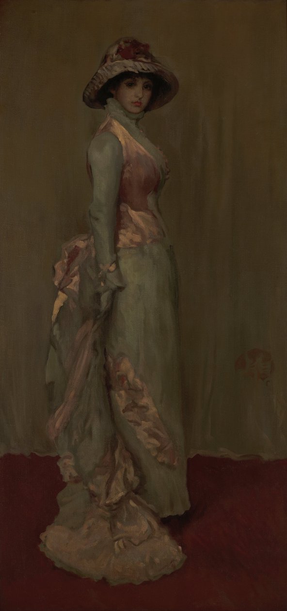 Harmoni i pink og grå- Lady Meux af James Abbott McNeill Whistler
