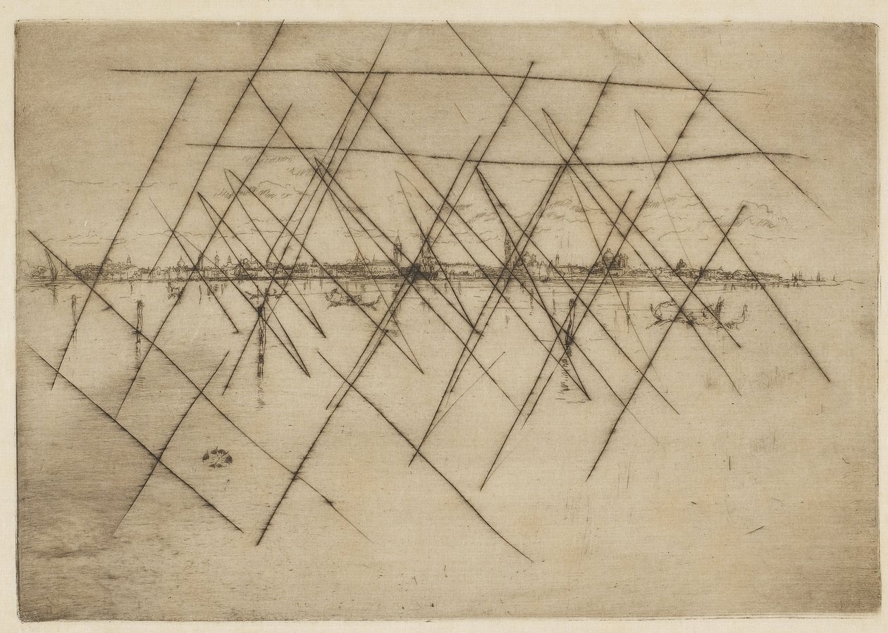 Lille Venedig, 1879-80 (ætsning på papir) af James Abbott McNeill Whistler