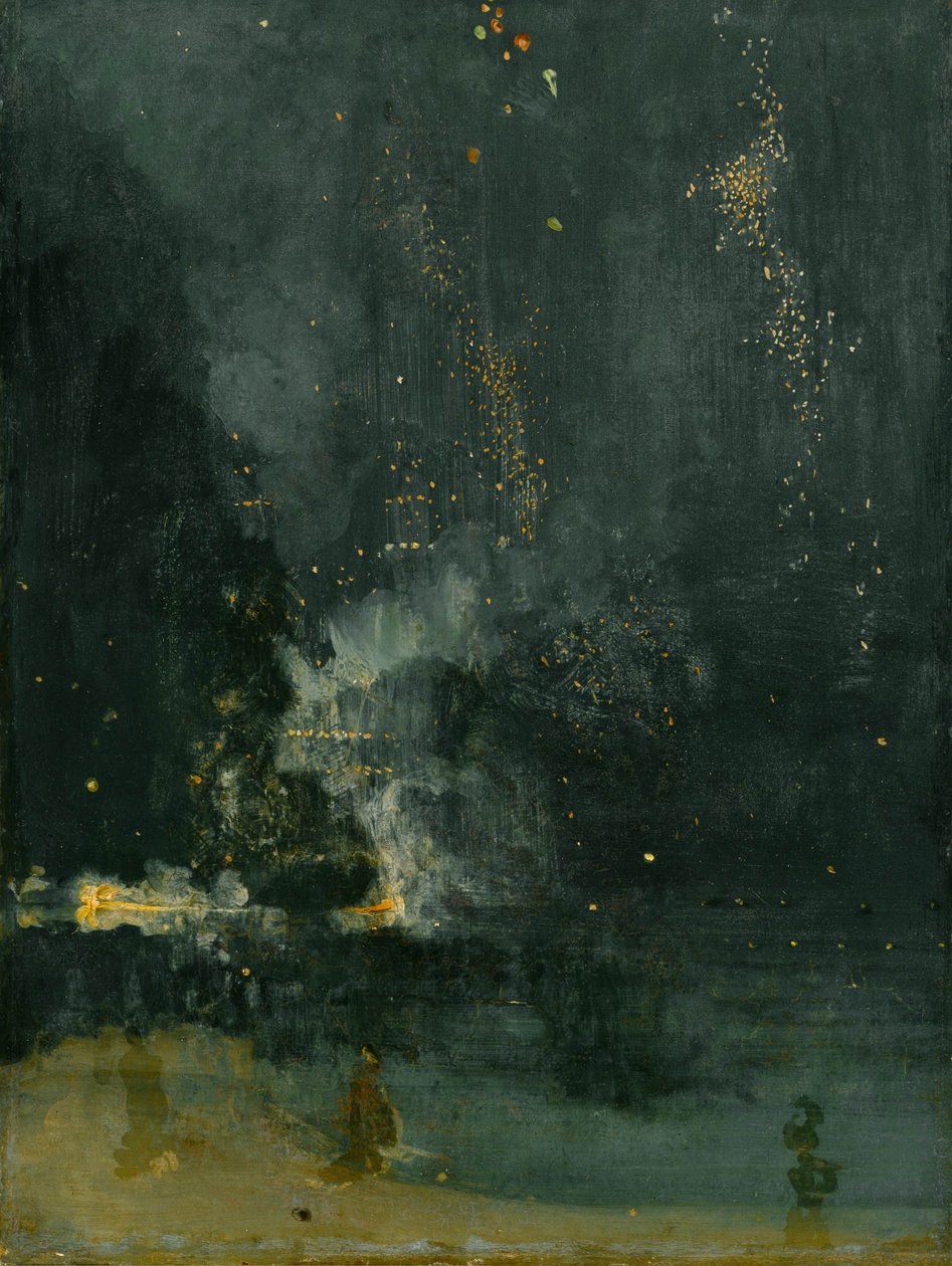 Nocturne in Black and Gold: The Falling Rocket af James Abbott McNeill Whistler