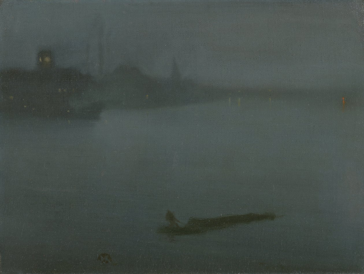 Nocturne i blå og sølv af James Abbott McNeill Whistler