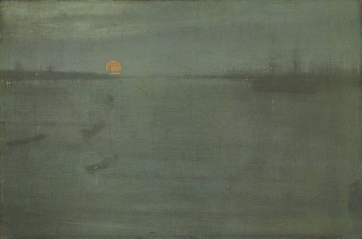 Nocturne- Blåt og guld-Southampton Water af James Abbott McNeill Whistler