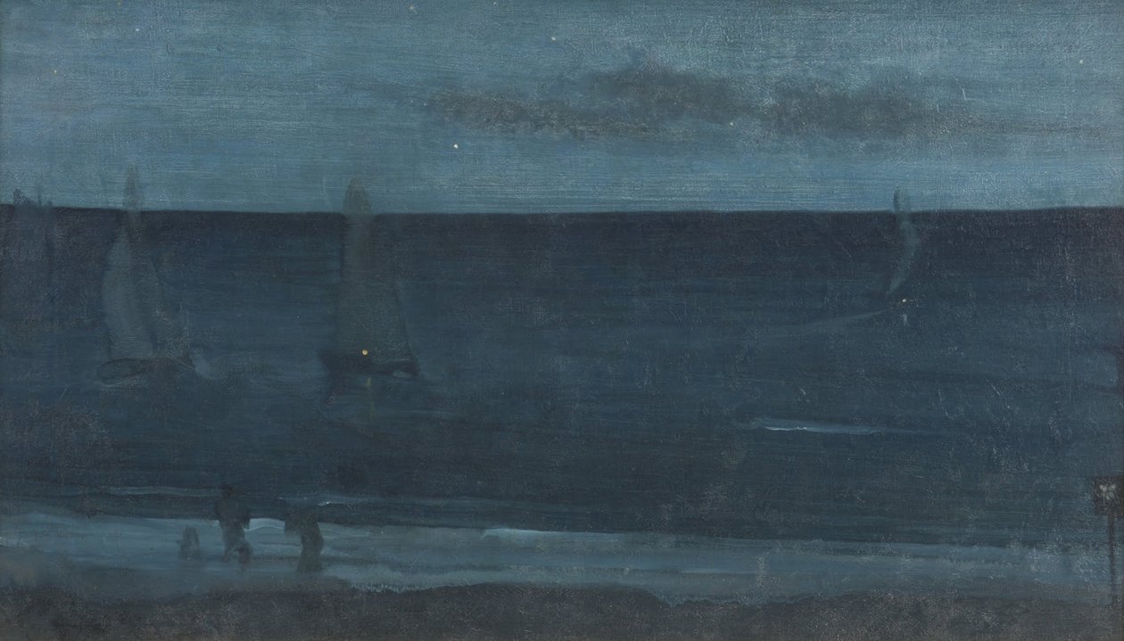 Nocturne- Blå og sølv- Bognor af James Abbott McNeill Whistler