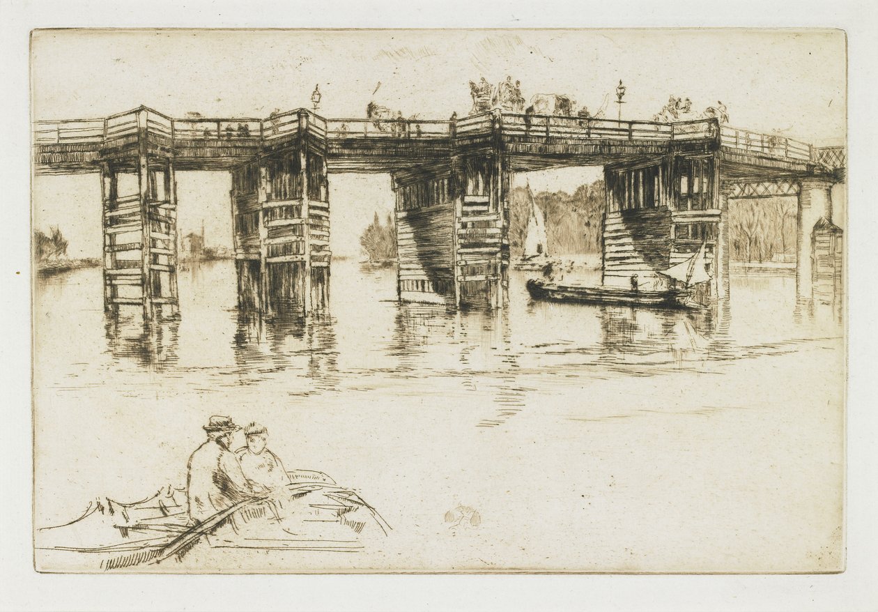 Old Putney Bridge, 1879 af James Abbott McNeill Whistler