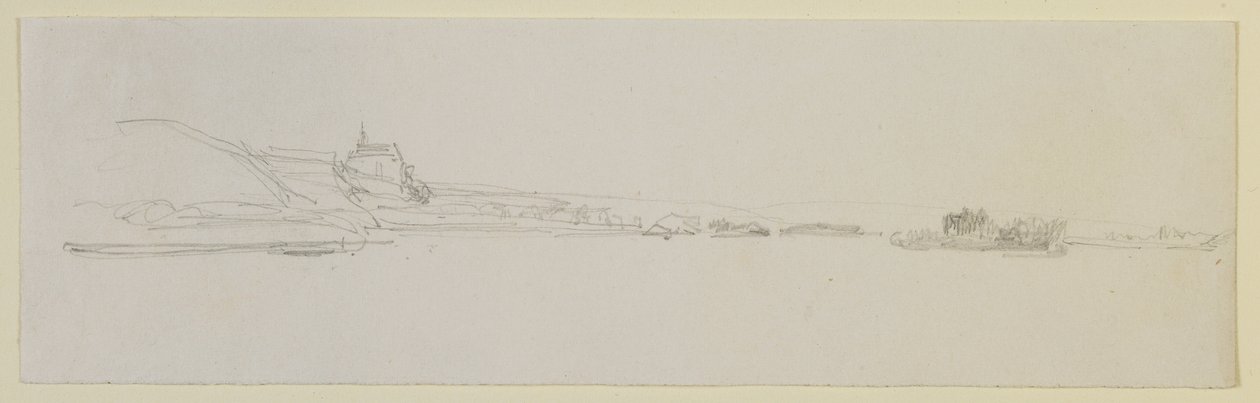 Pfalz, 1858 (blyant på hvidt papir) af James Abbott McNeill Whistler