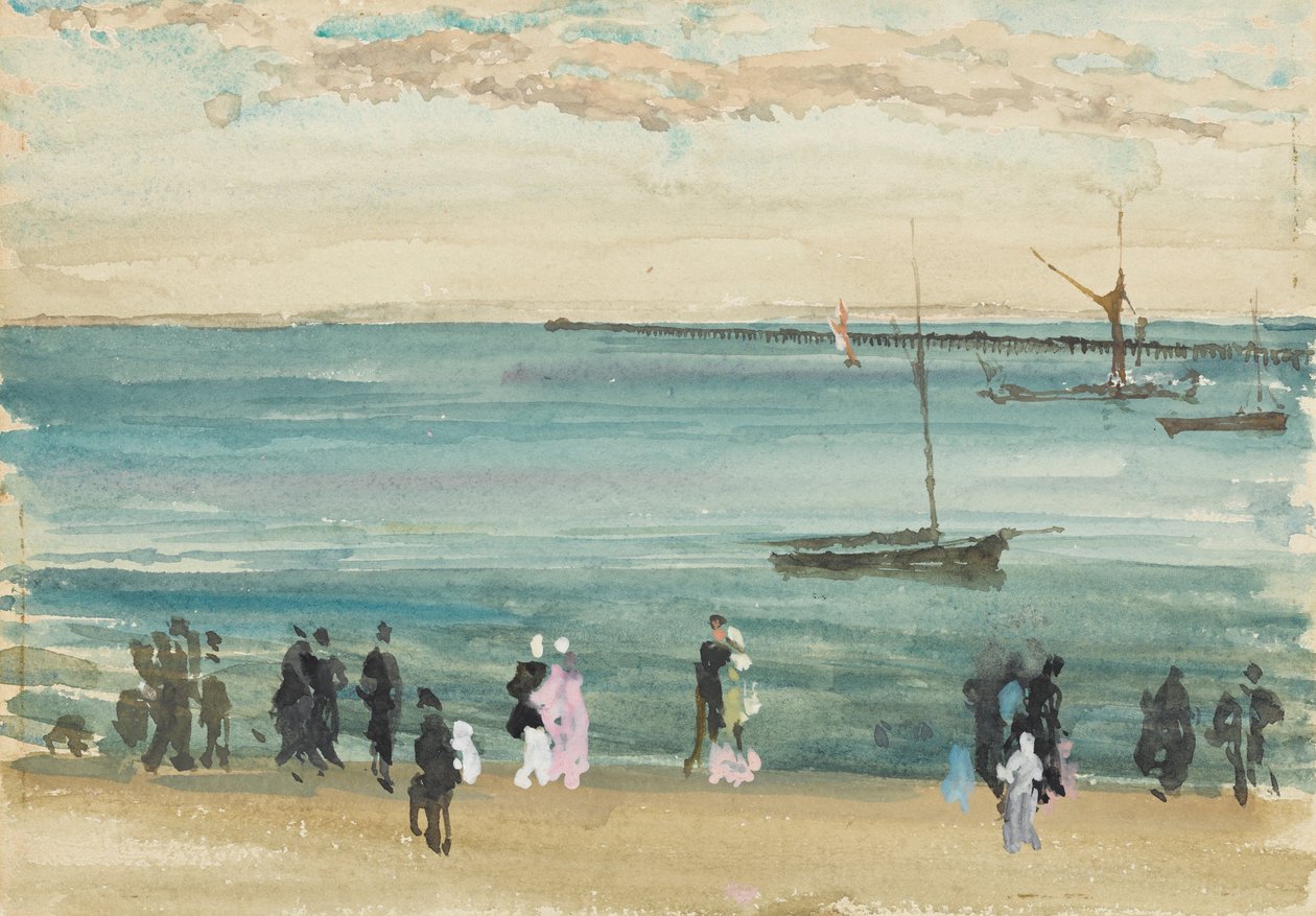 Southend Pier af James Abbott McNeill Whistler