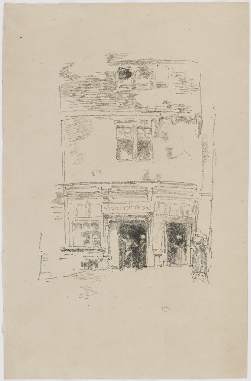 Urmagerne, Paimpol, 1893 (litho på papir) af James Abbott McNeill Whistler