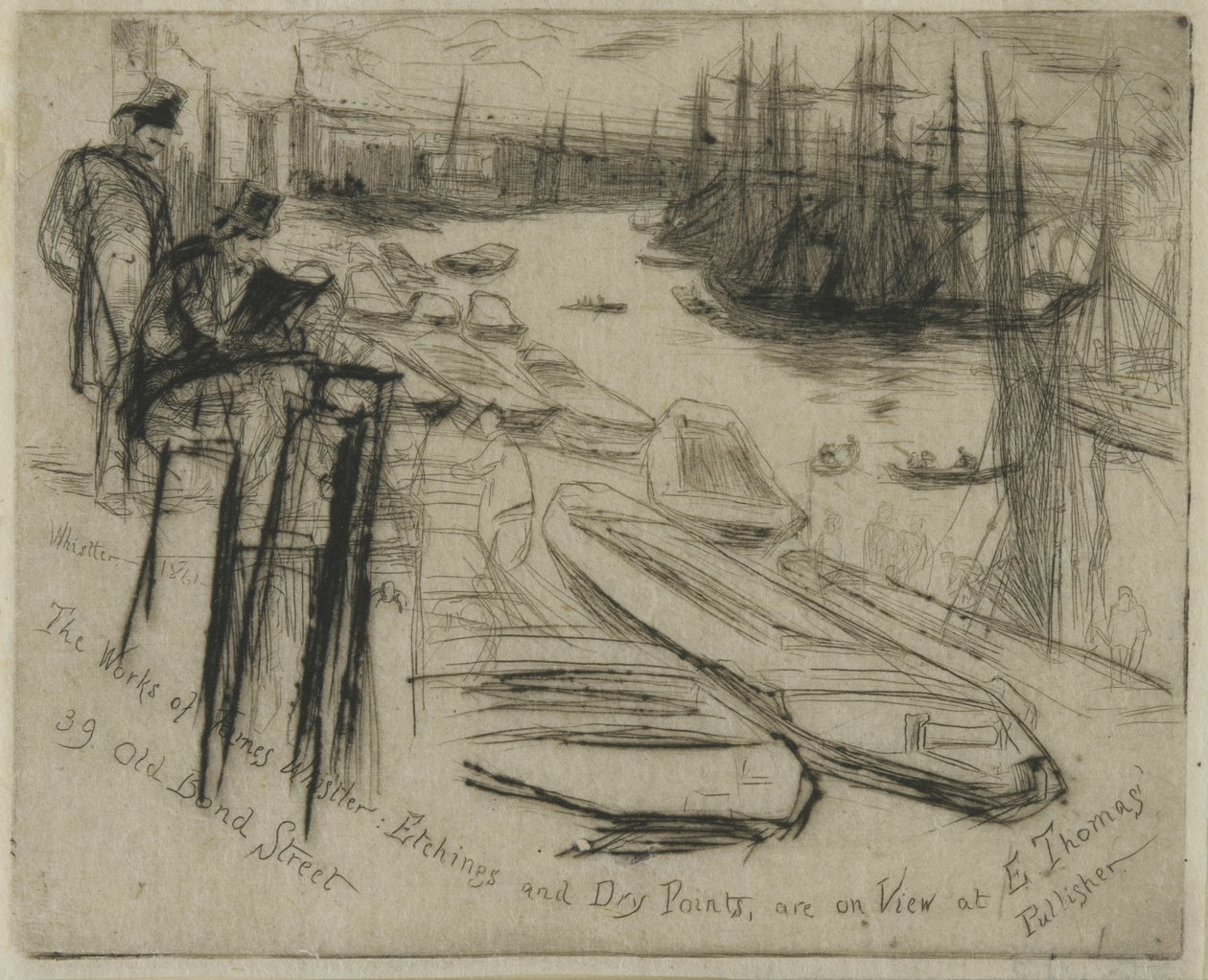 The Little Pool, 1861 (radering på papir) af James Abbott McNeill Whistler