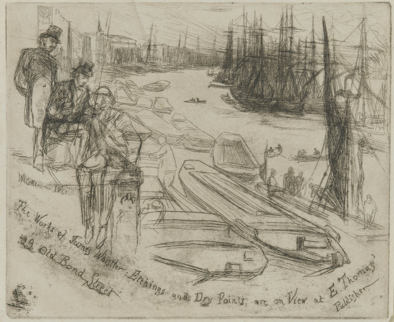 The Little Pool, 1861 (radering på papir) af James Abbott McNeill Whistler