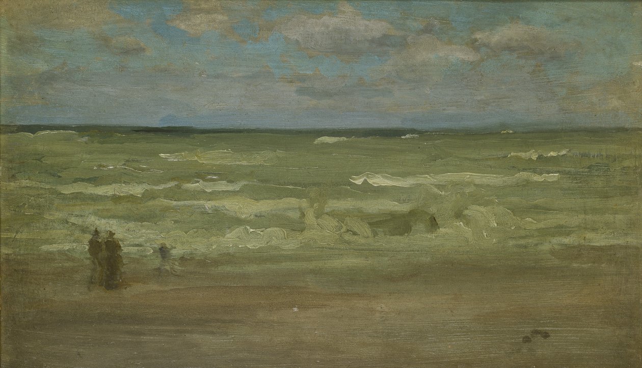 The Shore, Pourville, 1800-tallet af James Abbott McNeill Whistler