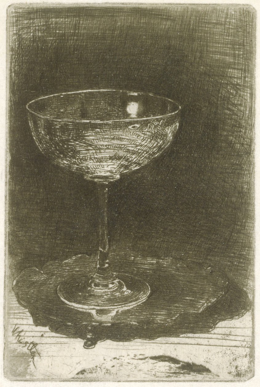 Vinglasset, 1858 af James Abbott McNeill Whistler