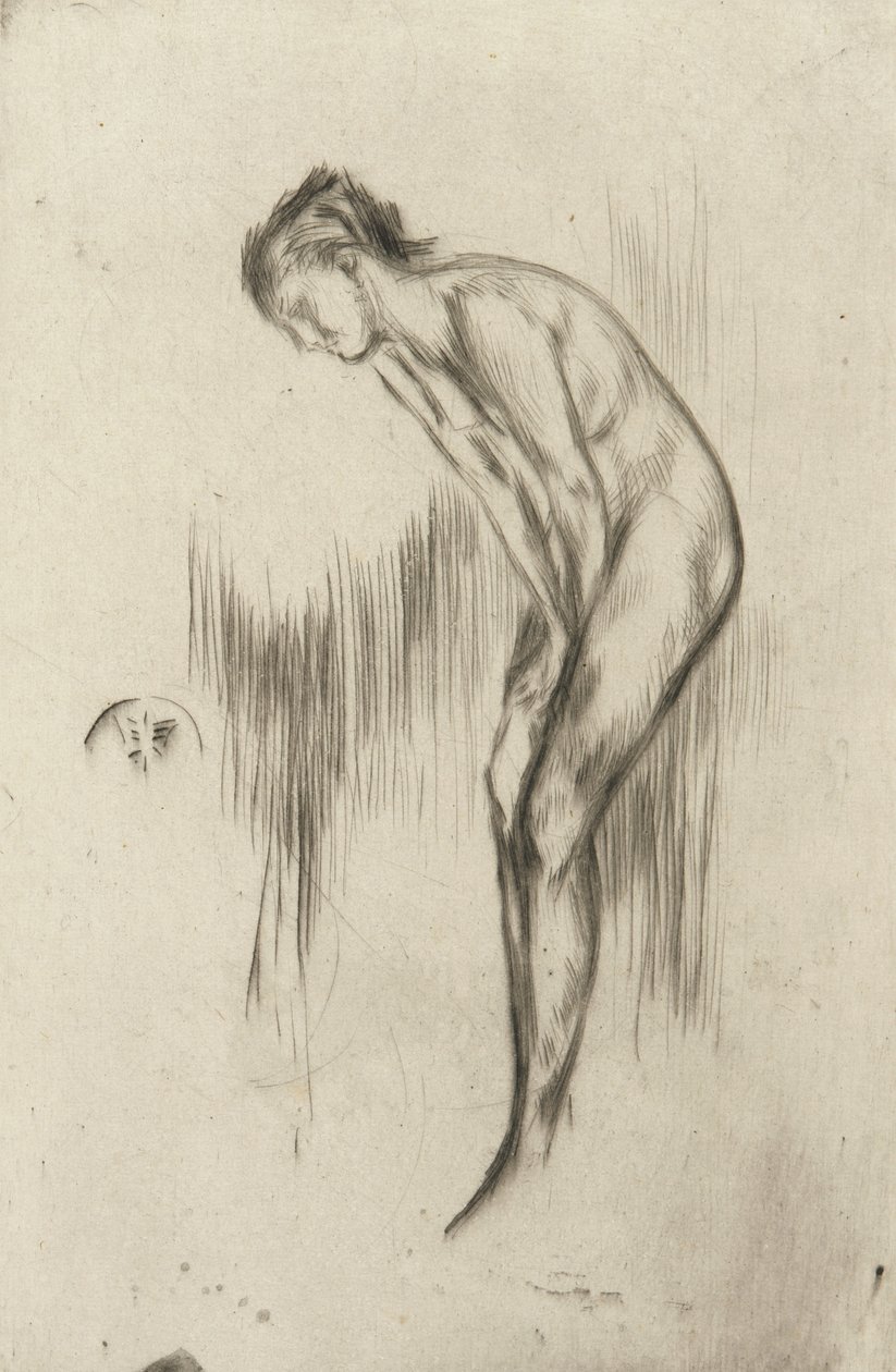 Tillie, en model, 1873 (tørpunkt på papir) af James Abbott McNeill Whistler
