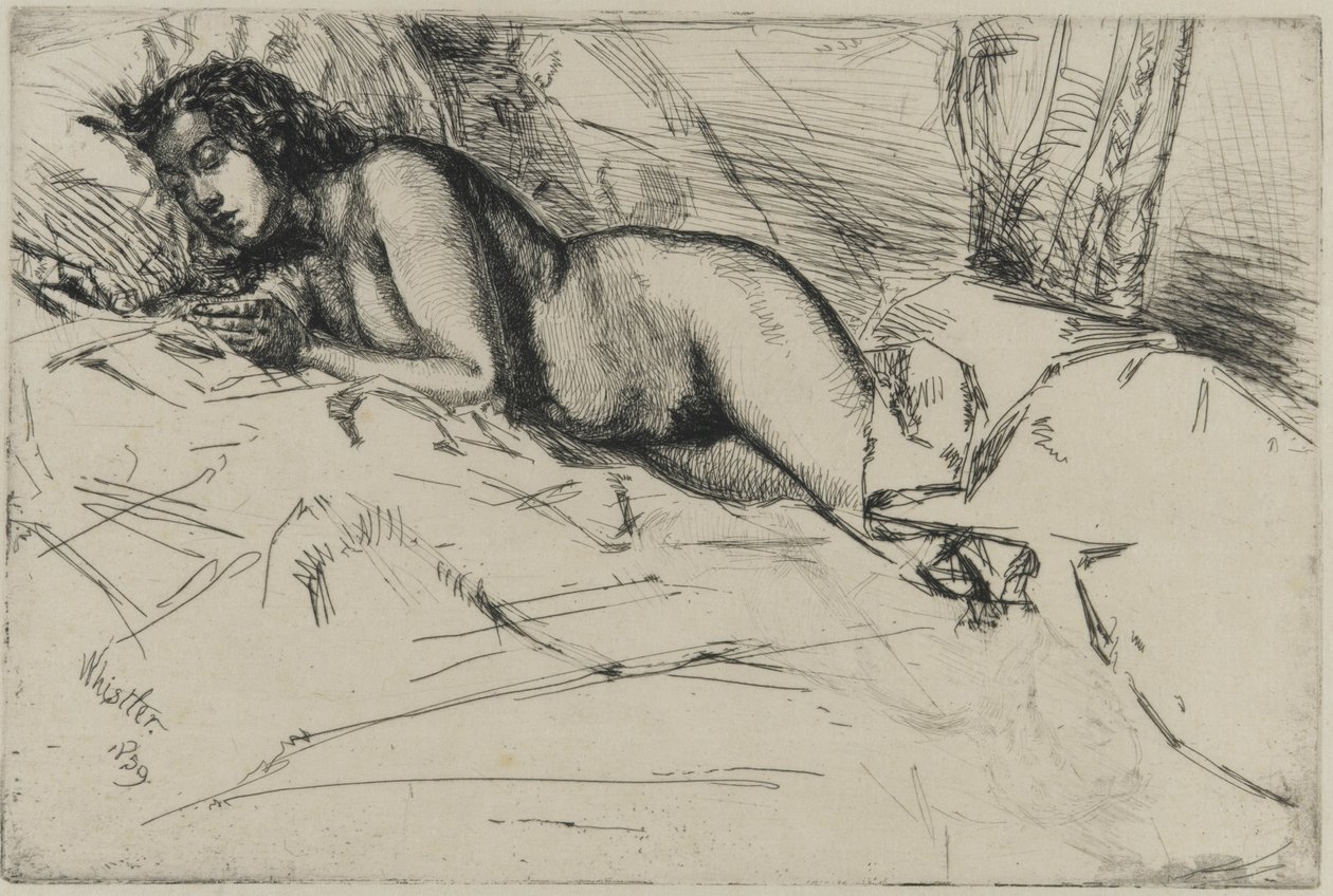 Venus, 1859 (ætsning på papir) af James Abbott McNeill Whistler