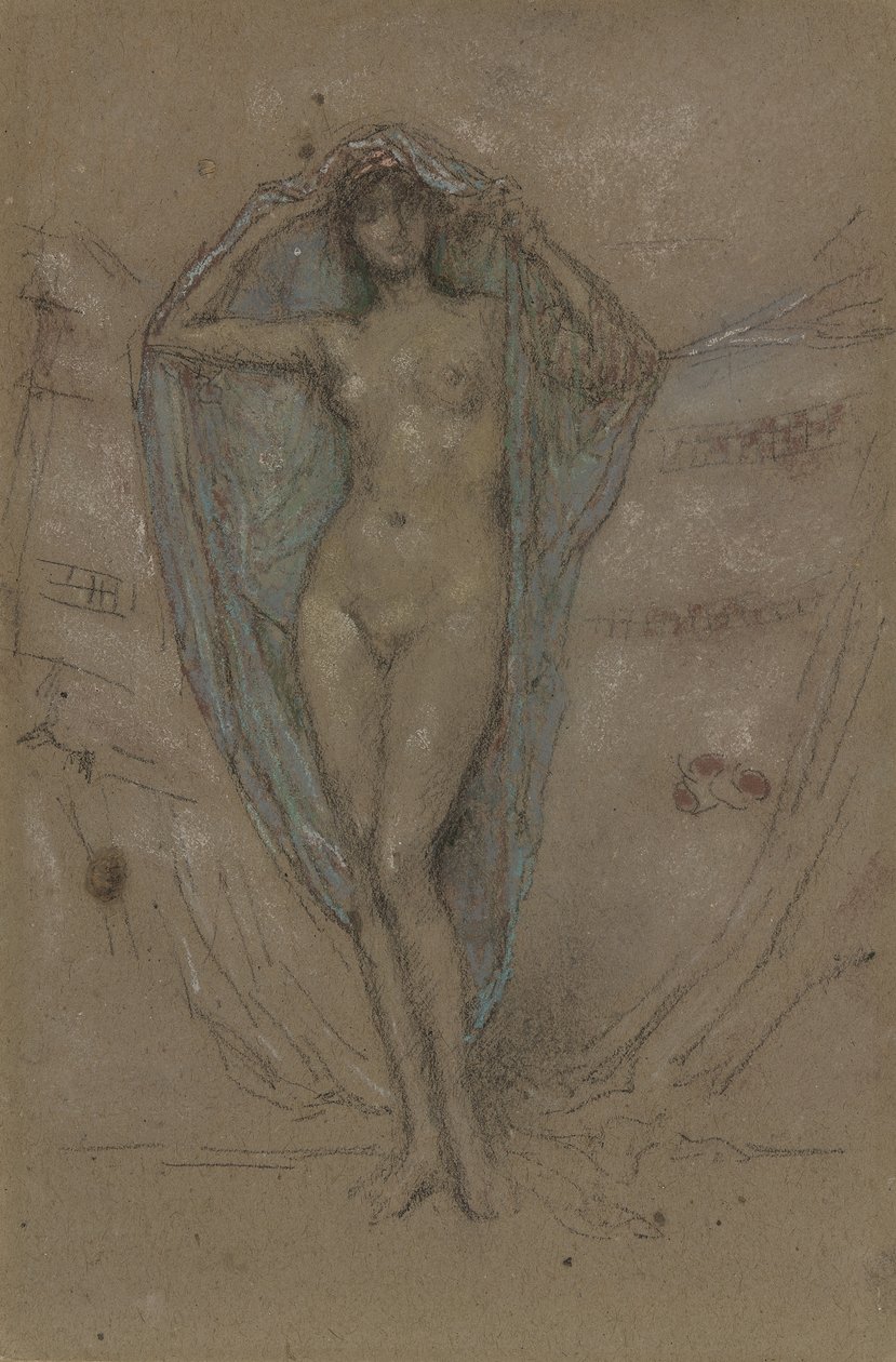 Venus Astart, 188890 (kridt og pastel på brunt papir) af James Abbott McNeill Whistler