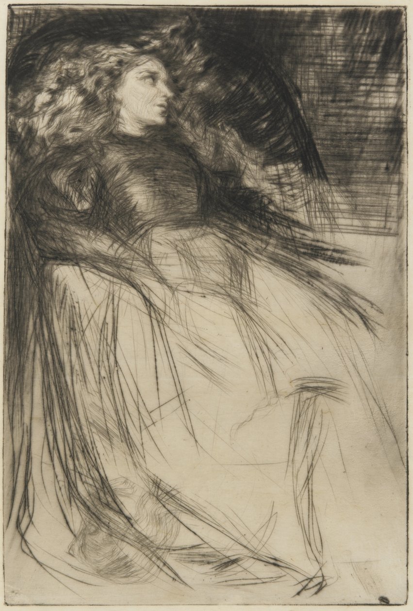 Weary, 1863 (tørpunkt på papir) af James Abbott McNeill Whistler