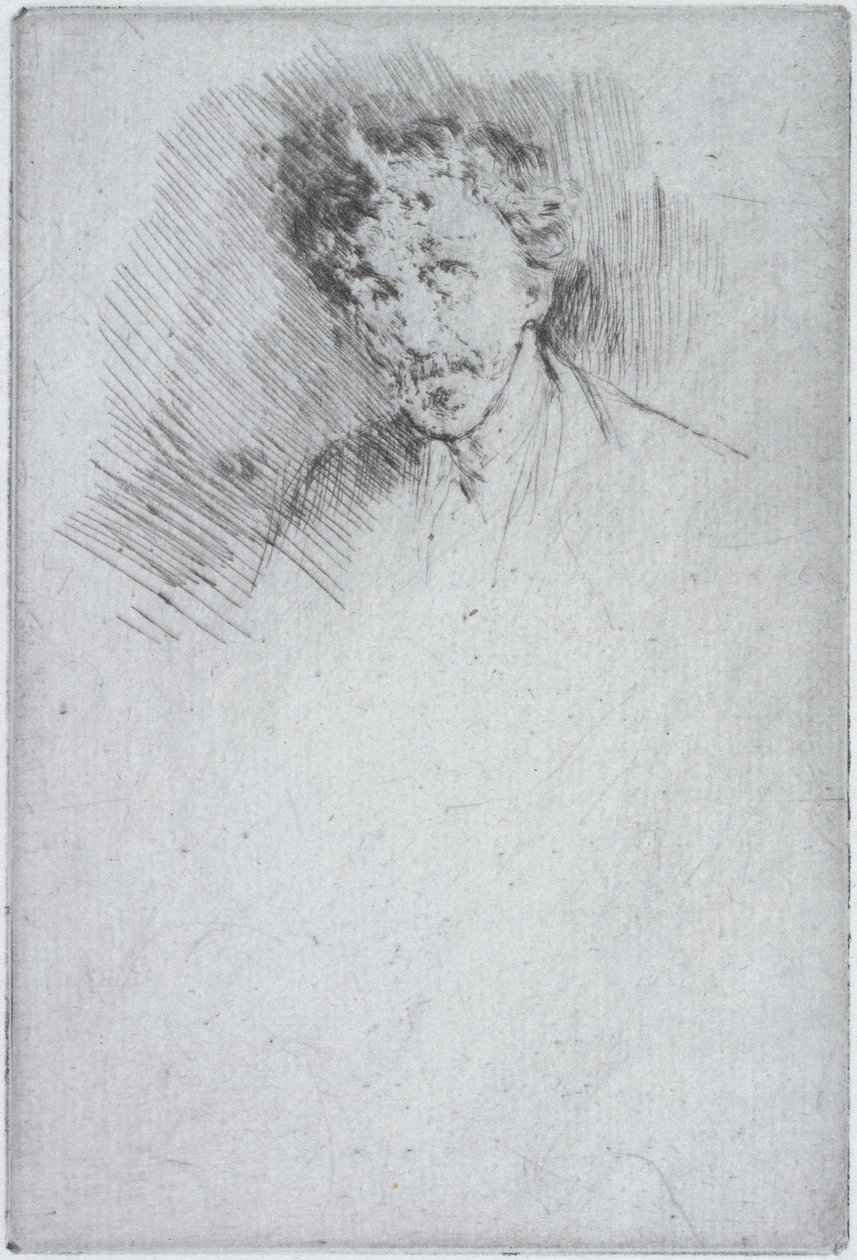 Whistler med den hvide lås, 1879 af James Abbott McNeill Whistler