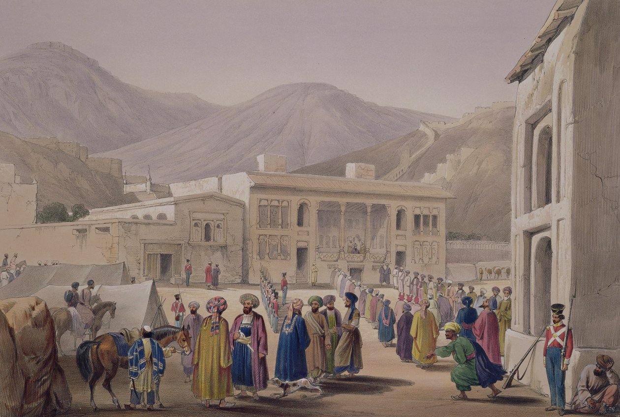 Durbar-Khaneh af Shah Shoojah-Ool-Moolk, i Caubul, fra 
