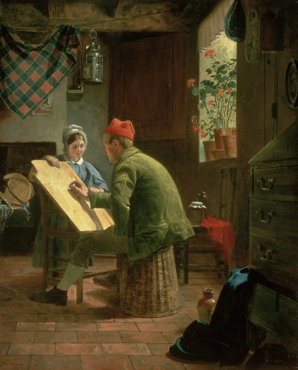 Skrivelektionen, 1855 af James Collinson