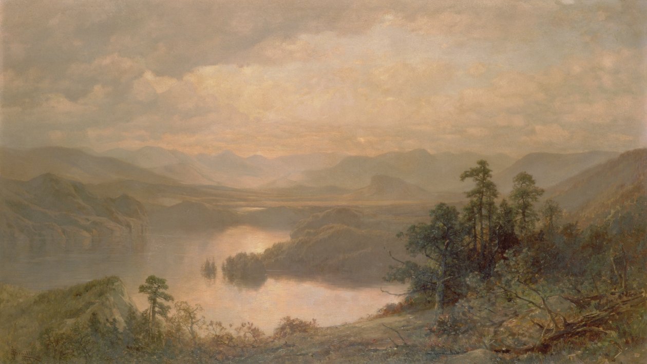 Lake Placid og Adirondack-bjergene fra Whiteface, 1878 af James David Smillie