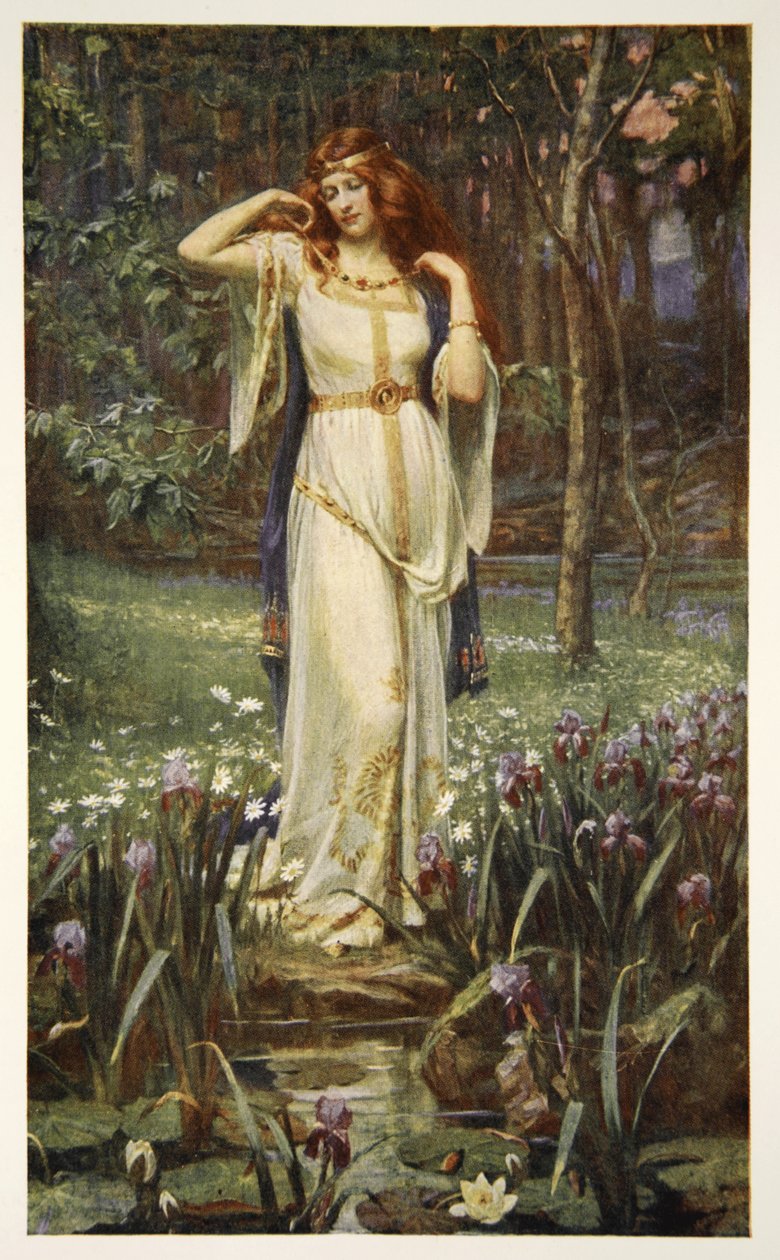 Freyja og halskæden, illustration fra 