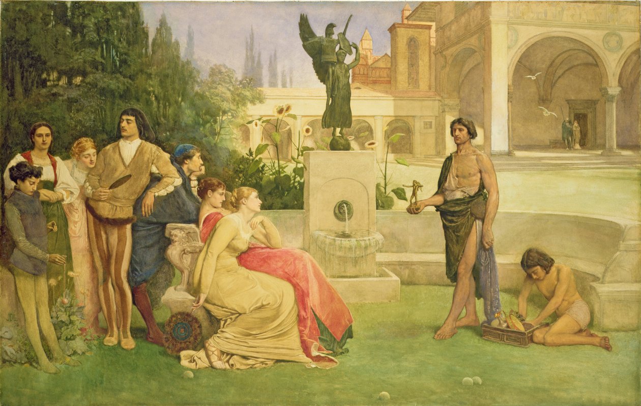 Sælgeren af statuetter, 1874 af James Dromgole Linton