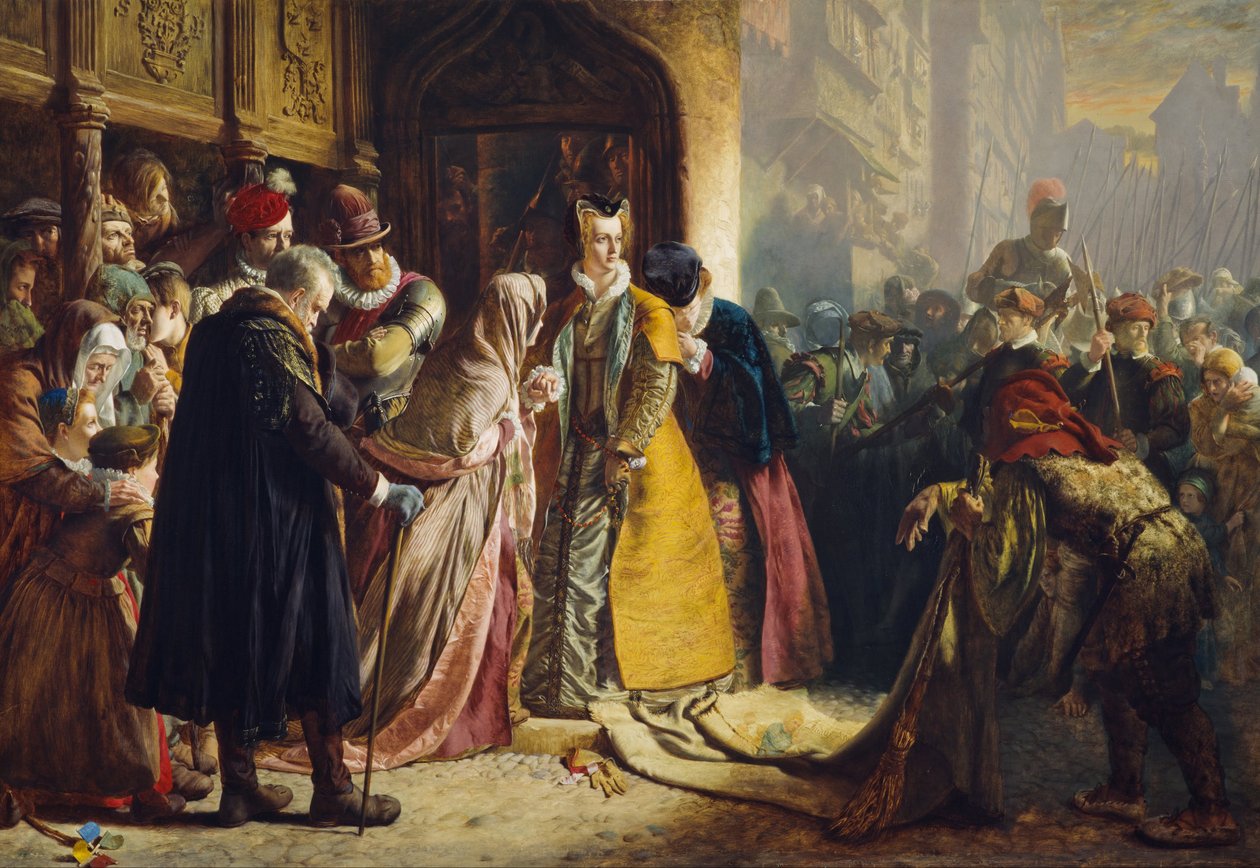 Mary Queen of Scots tilbagevenden til Edinburgh af James Drummond