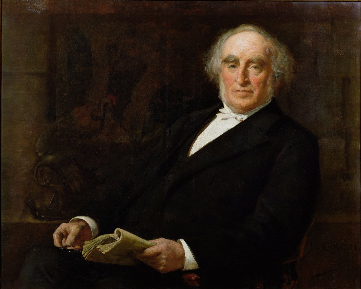 Portræt af professor James Legge (1815-97) Første Oxford-professor i kinesisk og medlem af Corpus Christi College, Oxford af James Elder Christie