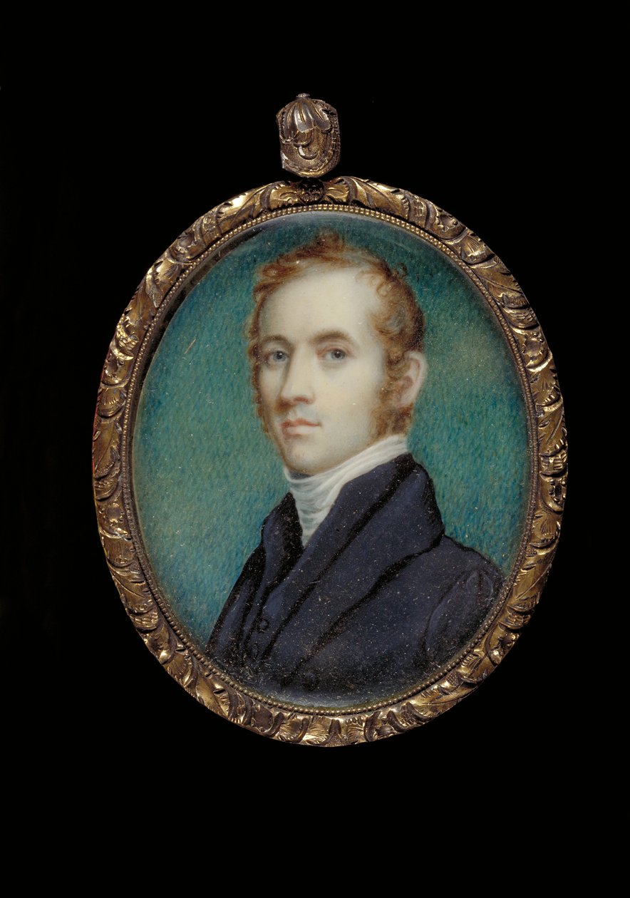 Portræt af pastor James M. Winchell (olie på elfenben) af James Frothingham
