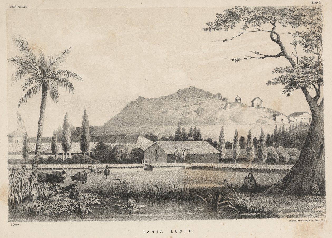 Saint Lucia, 1855 af James Fuller Queen