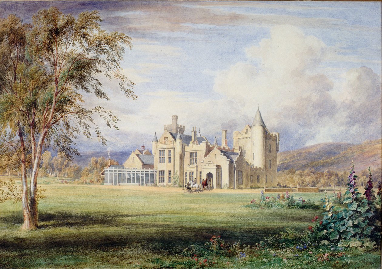 Balmoral Castle, ca. 1840 af James Giles