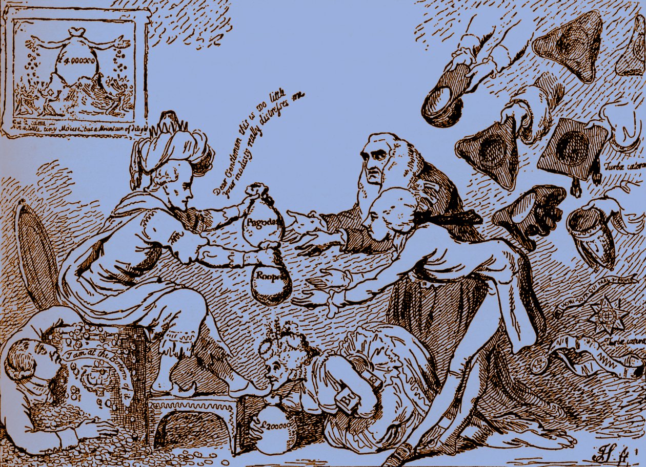 Indian Nabobs Wealth - karikatur af Gillray af James Gillray