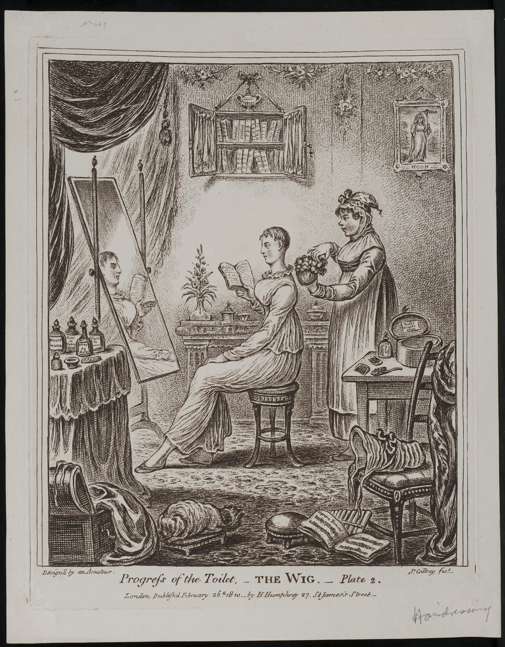 Fremskridt på toilettet - Parykken af James Gillray