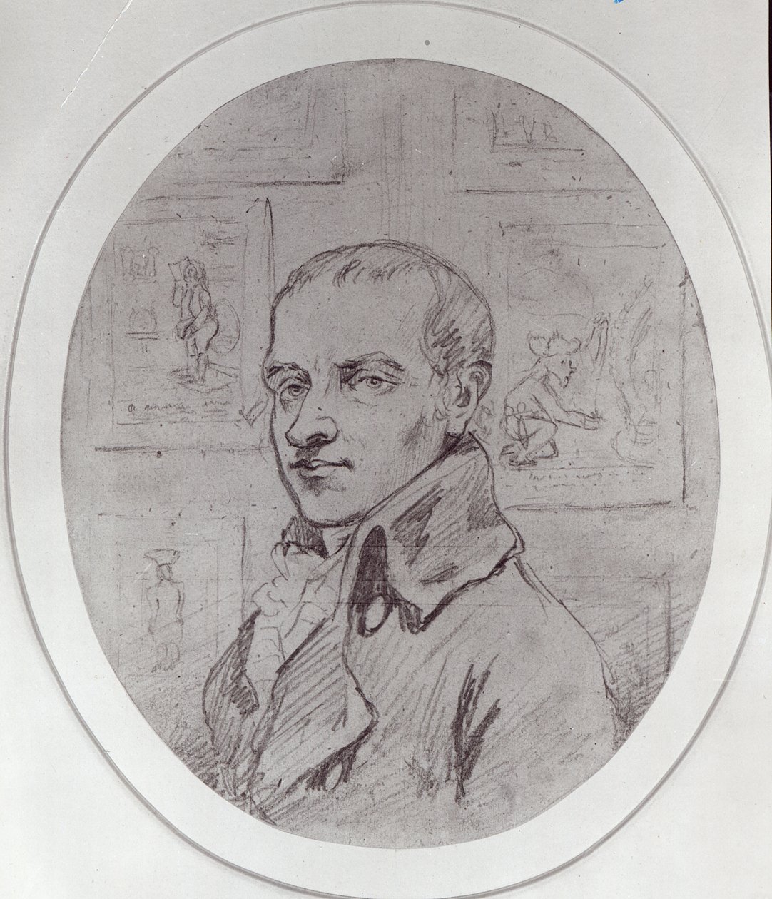 Selvportræt af James Gillray