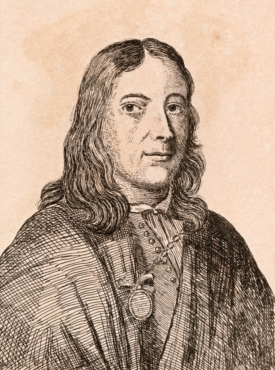 Johannes Lingelbach, illustration fra "75 Portraits Of Celebrated Painters From Authentic Originals", udgivet i London, 1817 af James Girtin