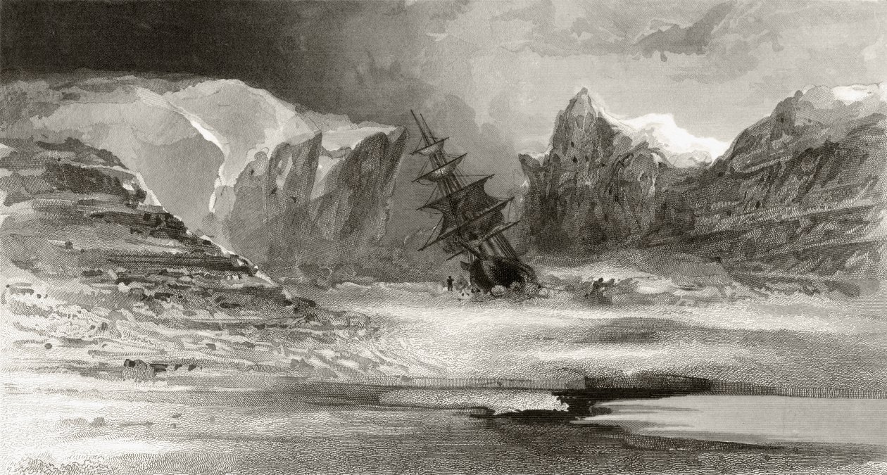 The Nip off Cape Cornelius Grinnell, Forge Bay, indgraveret af A.W. Graham, fra 