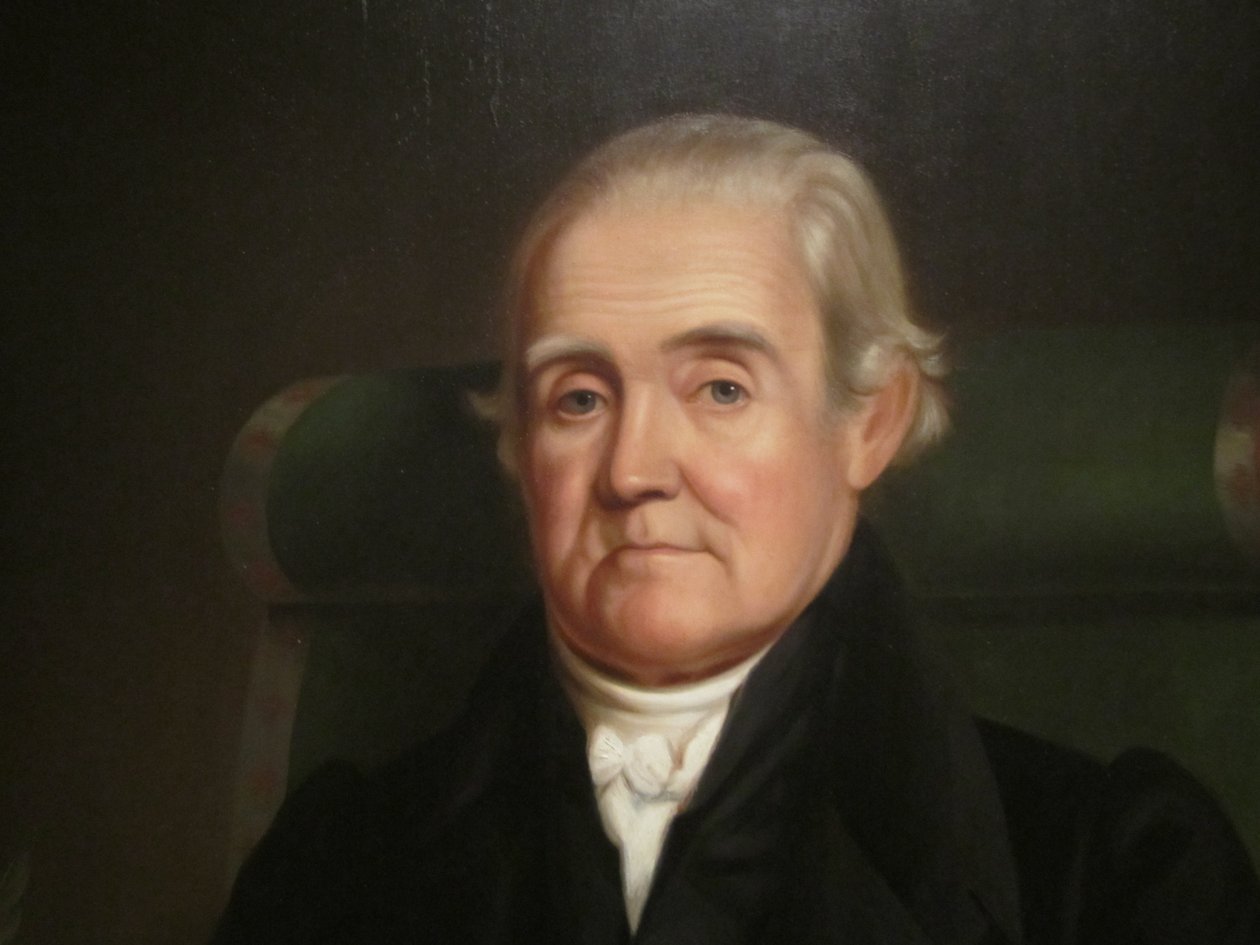 Detalje af portræt af Noah Webster af James Herring