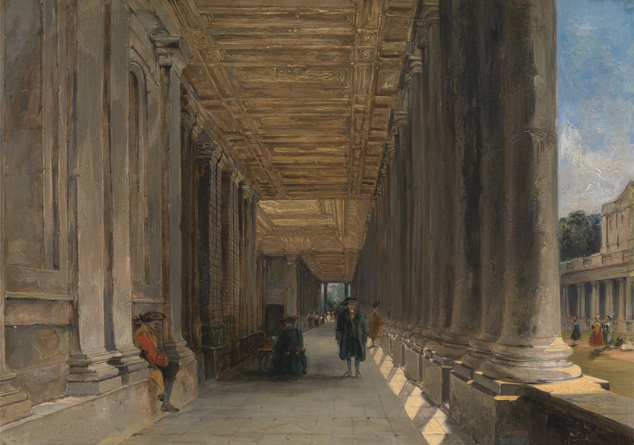 Colonnade of Queen Marys House, Greenwich af James Holland