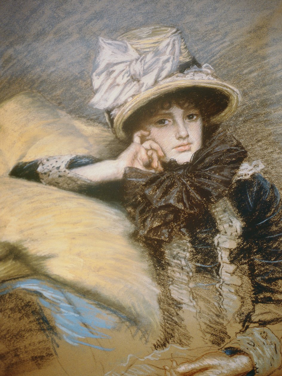 Berthe, 1882-3 (pastel på papir) af James Jacques Joseph Tissot