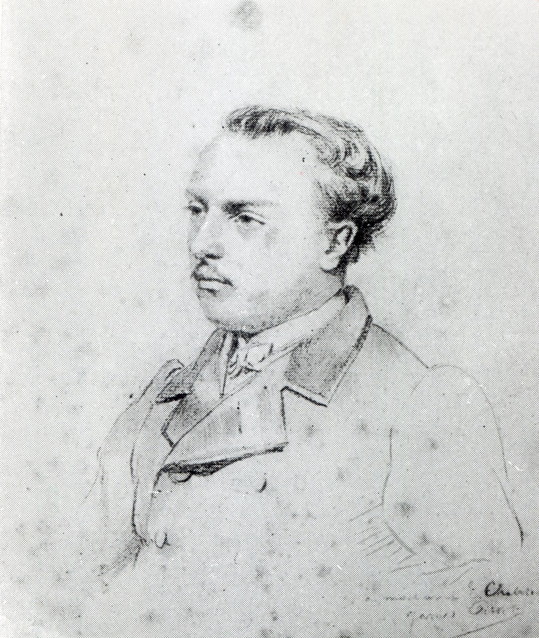 Emmanuel Chabrier i en alder af 20, 1861 (farveblyant) af James Jacques Joseph Tissot