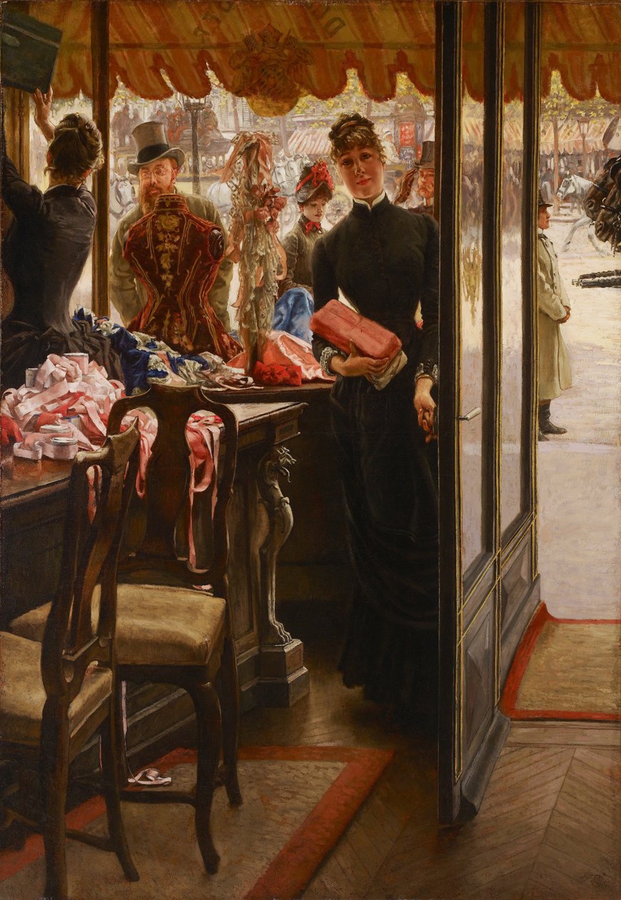Butiksdamen af James Jacques Joseph Tissot