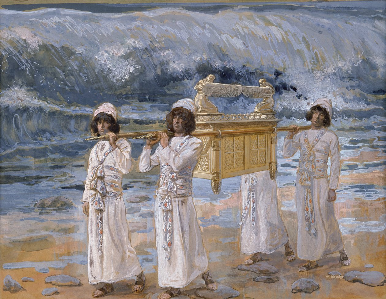 Arken passerer over Jordan af James Jacques Joseph Tissot