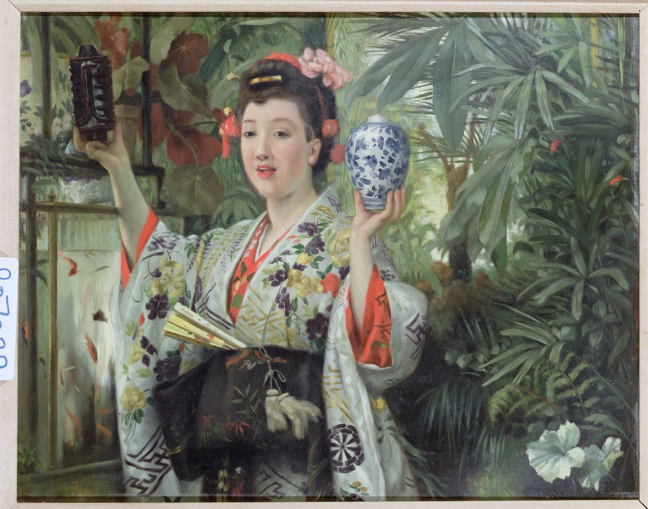 Den japanske vase, ca. 1870 af James Jacques Joseph Tissot