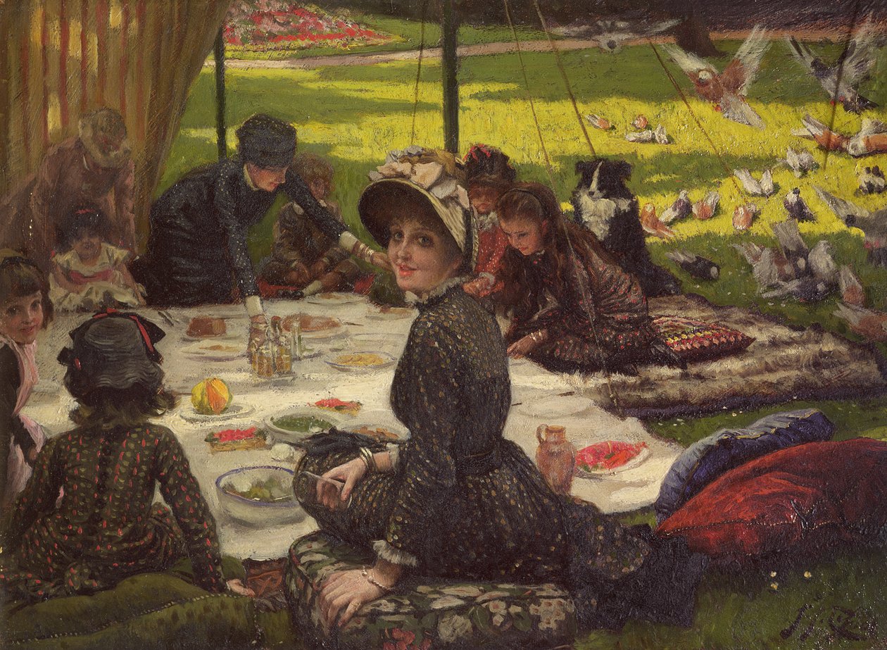 The Picnic, ca. 1881-2 (panel) af James Jacques Joseph Tissot
